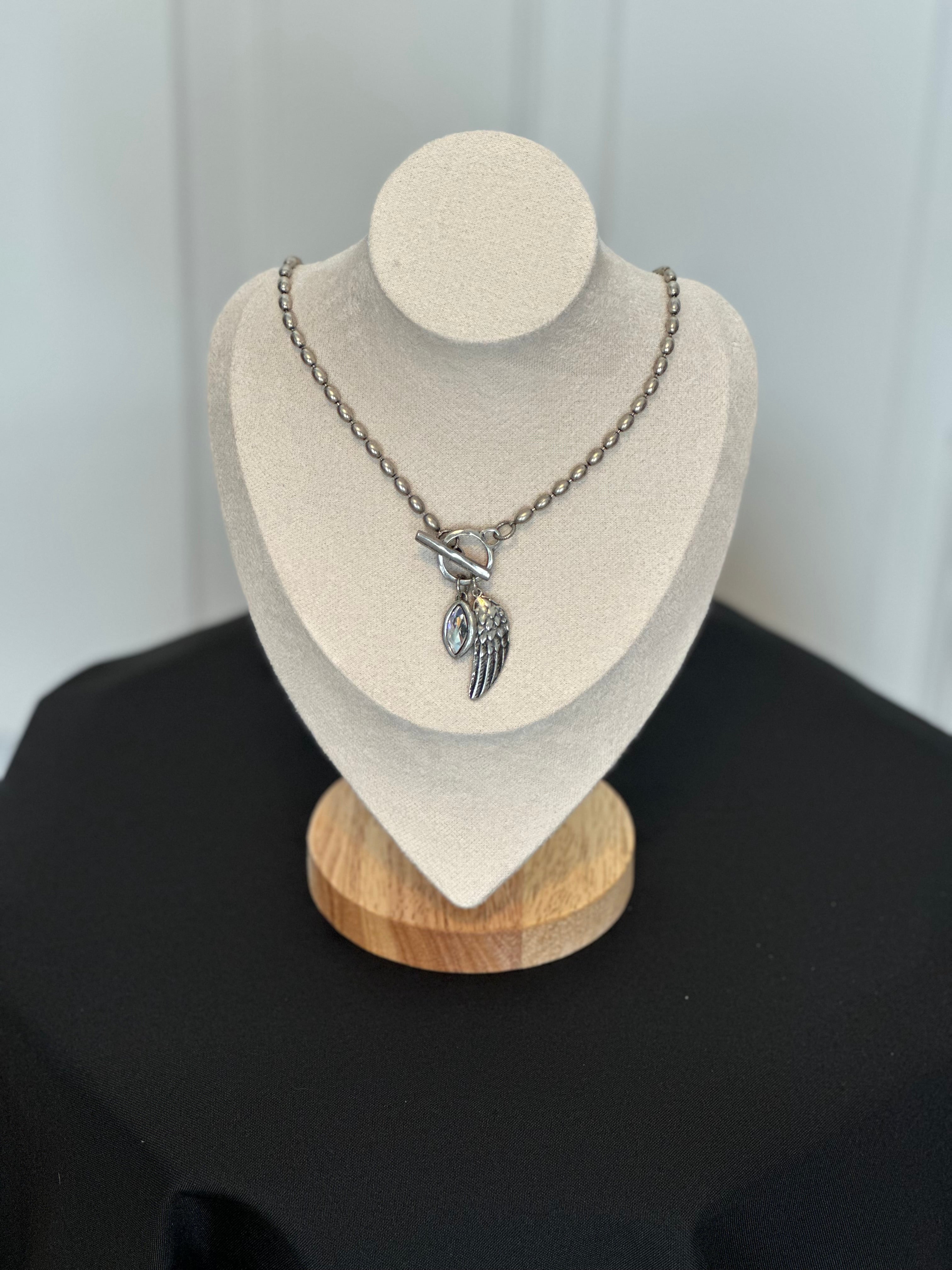 Guardian Angel Toggle Necklace