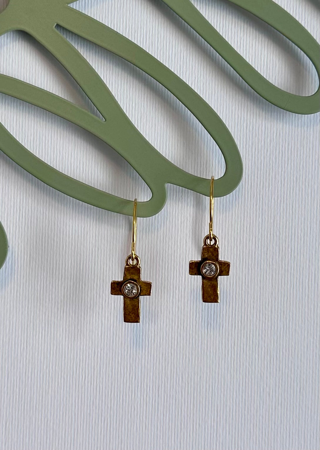 Quiet Grace Cross Earrings