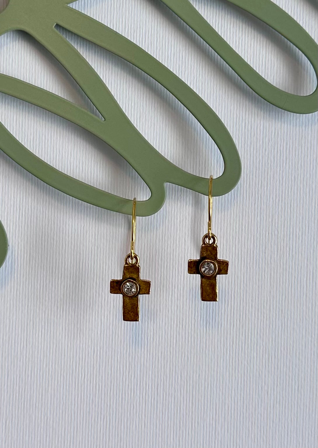 Quiet Grace Cross Earrings