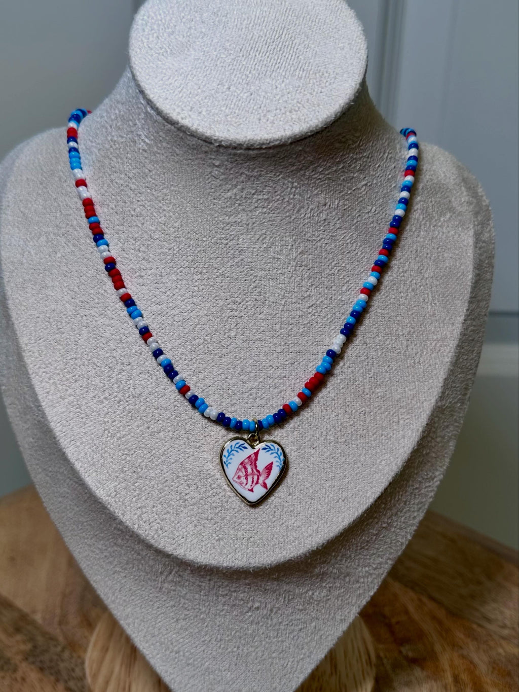 Coastal Catch Heart Necklace