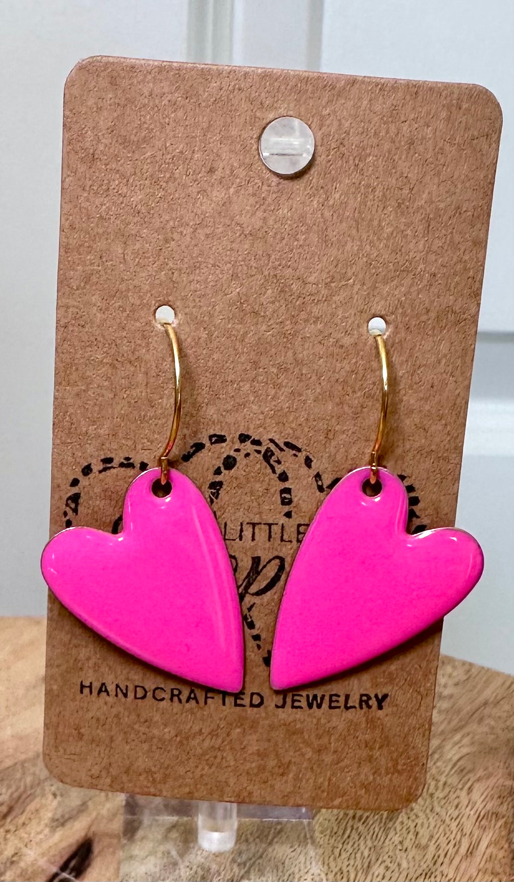 Pink Crush Heart Earrings