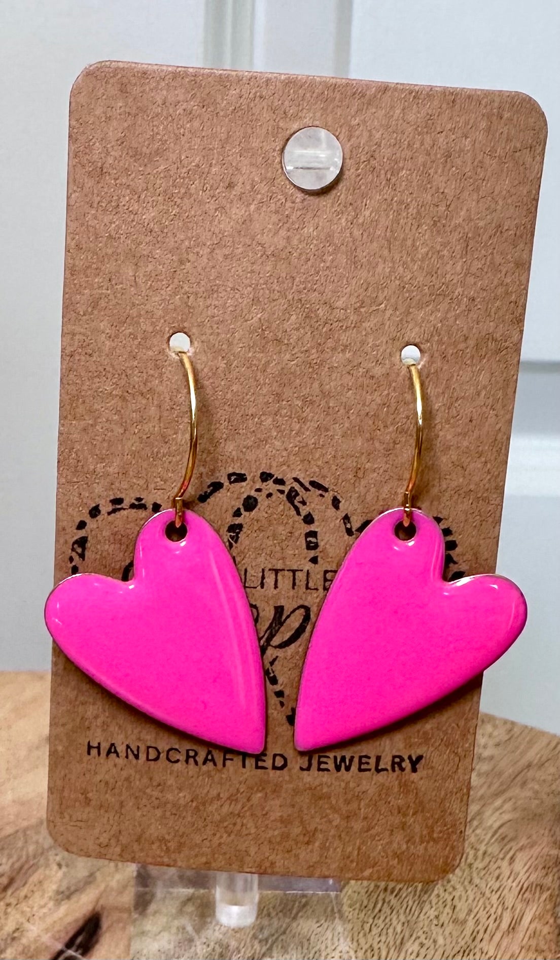 Pink Crush Heart Earrings