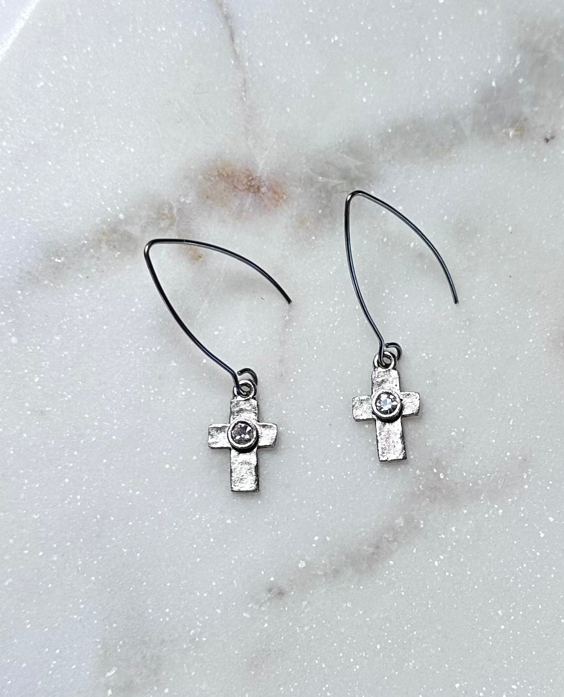 Heirloom Cross Earrings