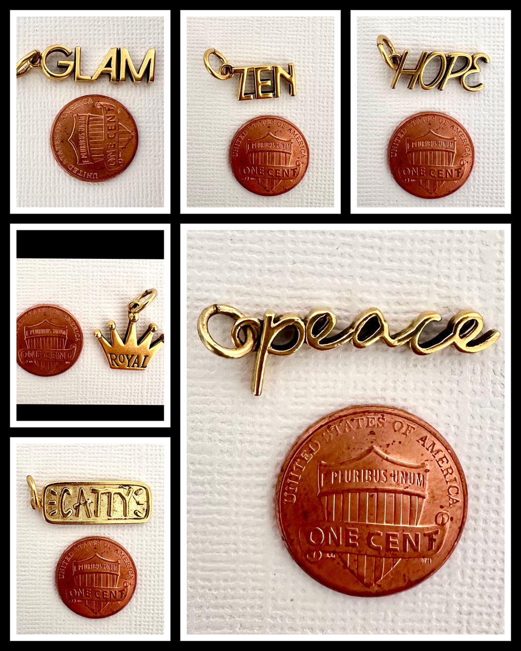 Word Charms for Necklaces & Bracelets