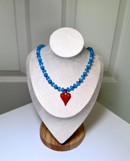 Americana Heartbeat Necklace
