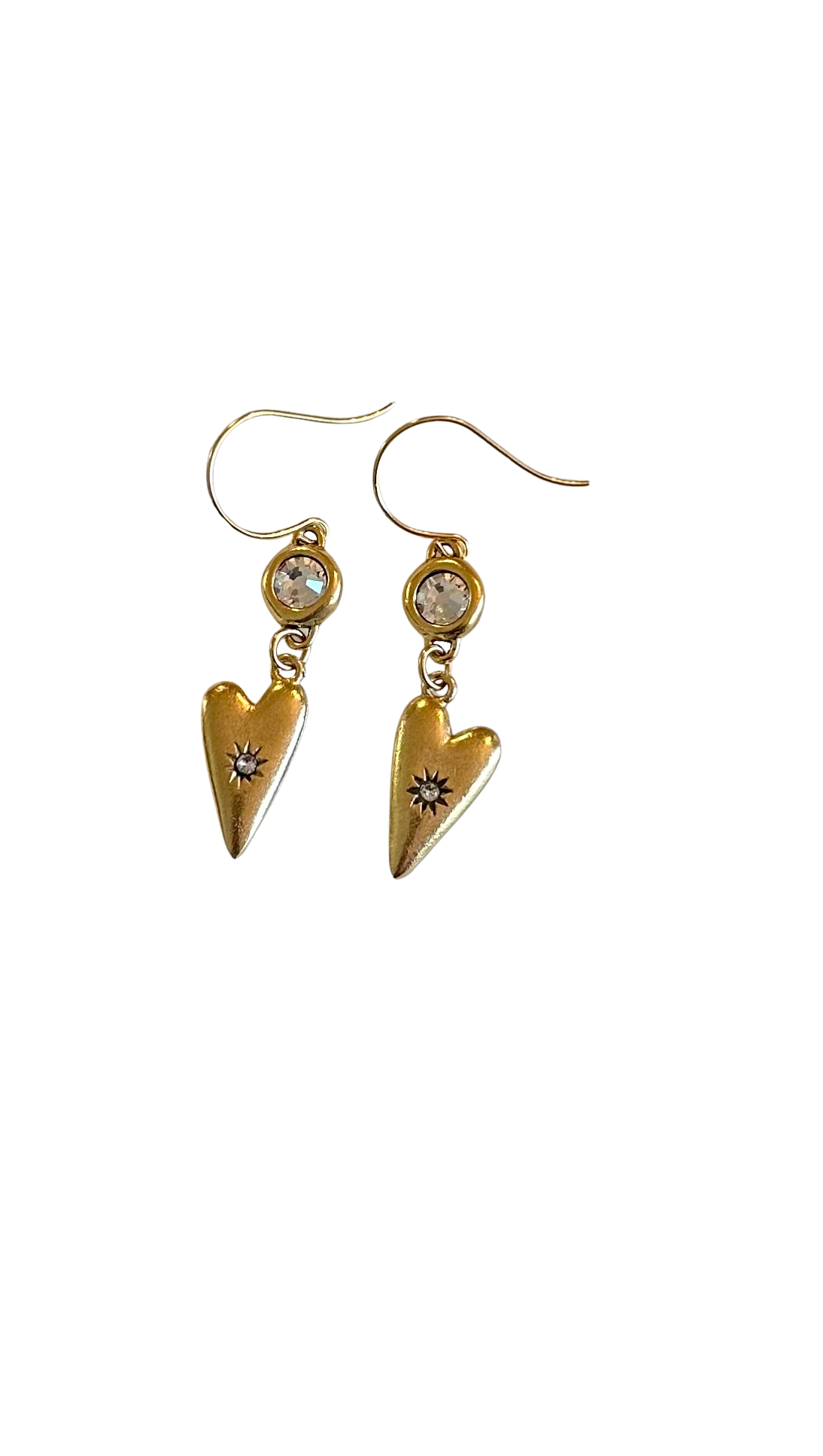 Shine On Heart Drop Earrings