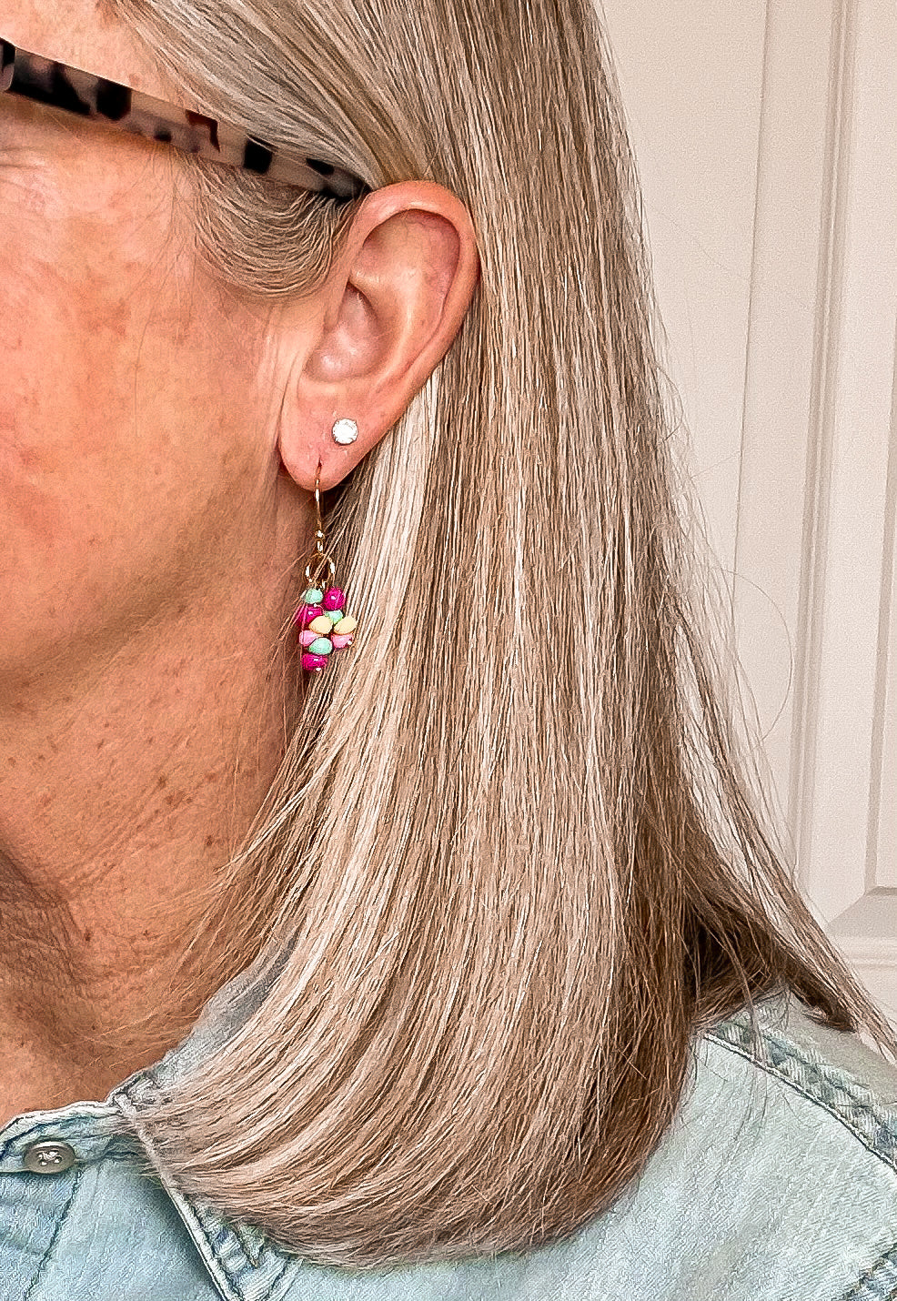 Neon Confetti Drop Earrings