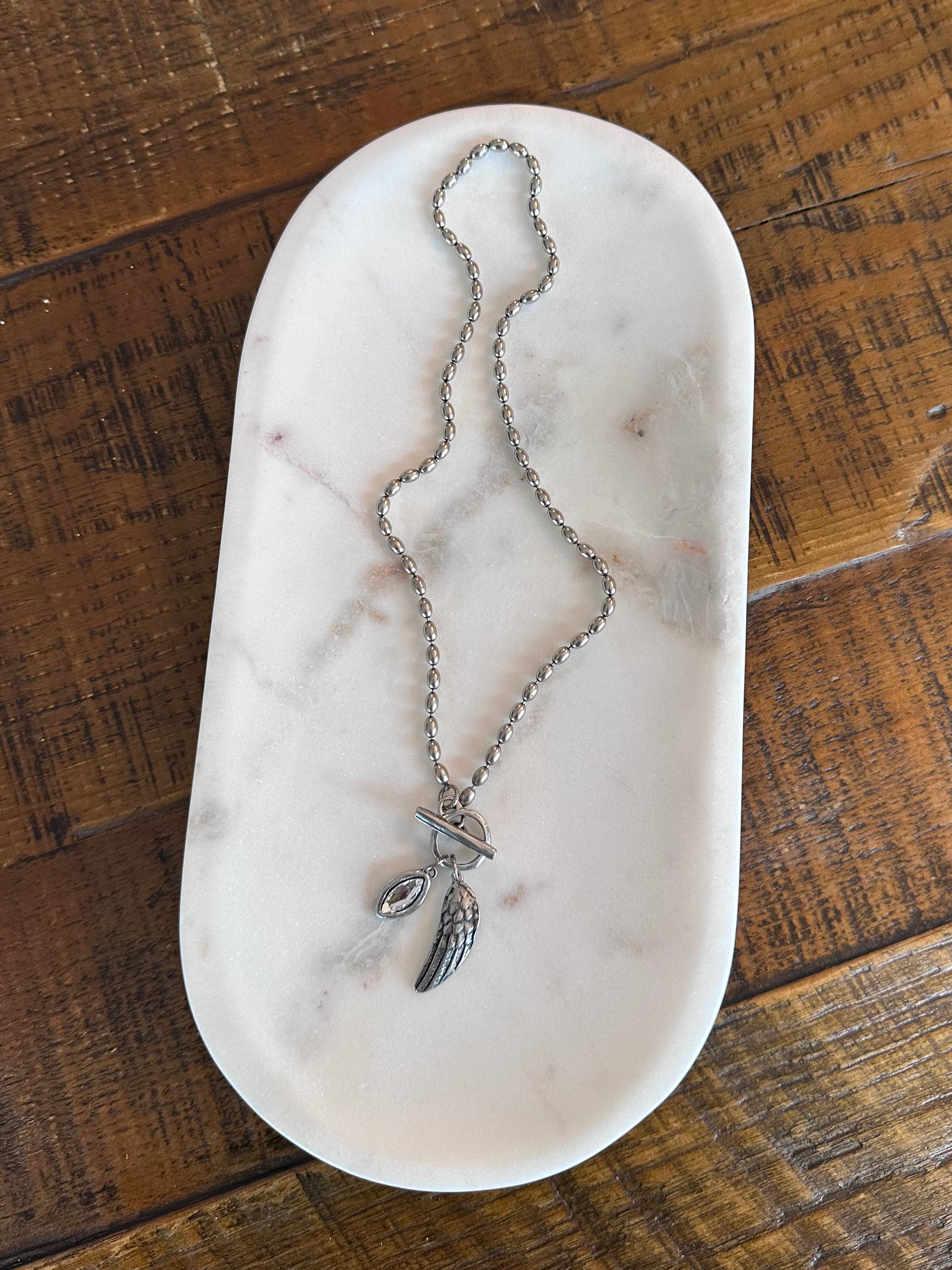 Guardian Angel Toggle Necklace