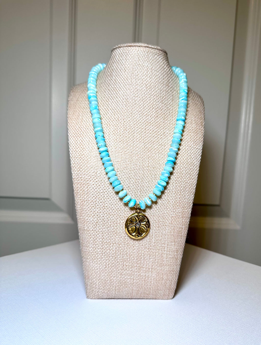 Seabreeze Medallion Cross Necklace
