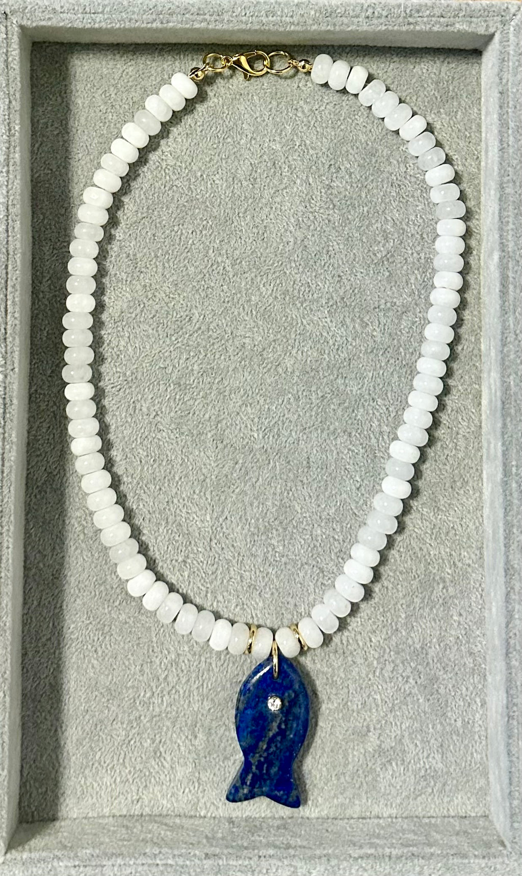Deep Blue Sea Fish Necklace