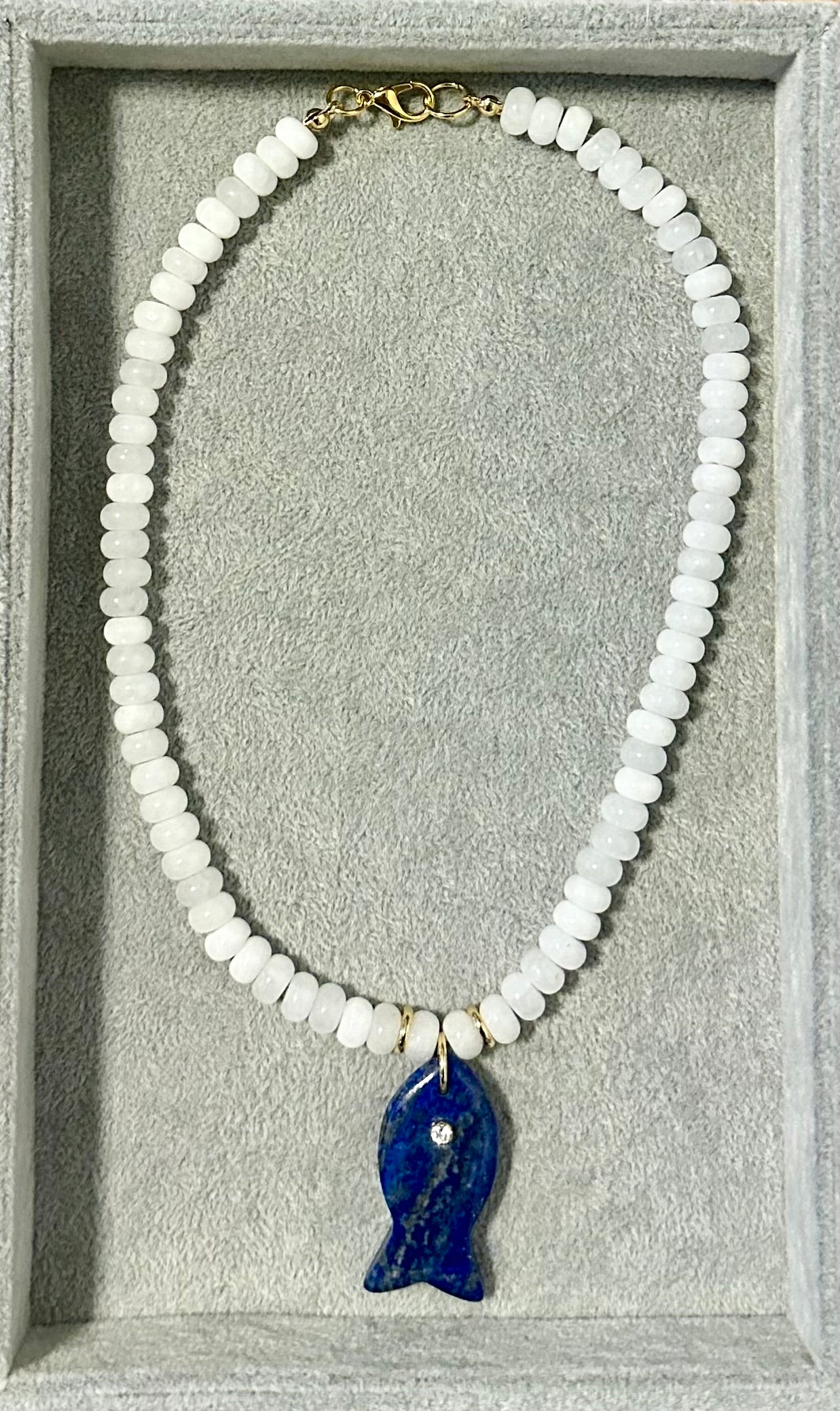Deep Blue Sea Fish Necklace