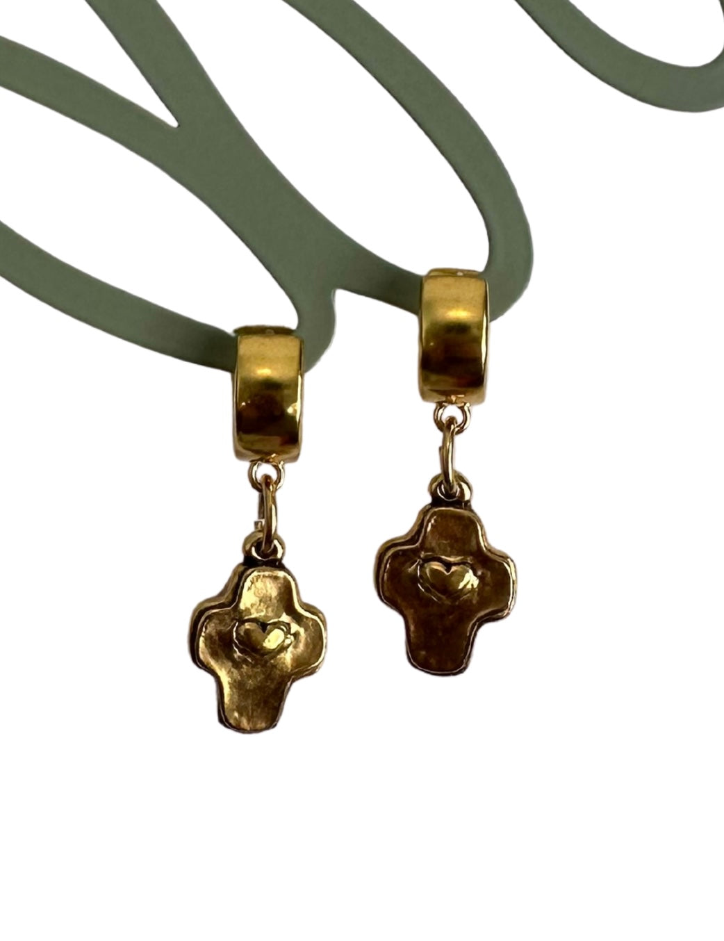Heart & Halo Hoop Earrings