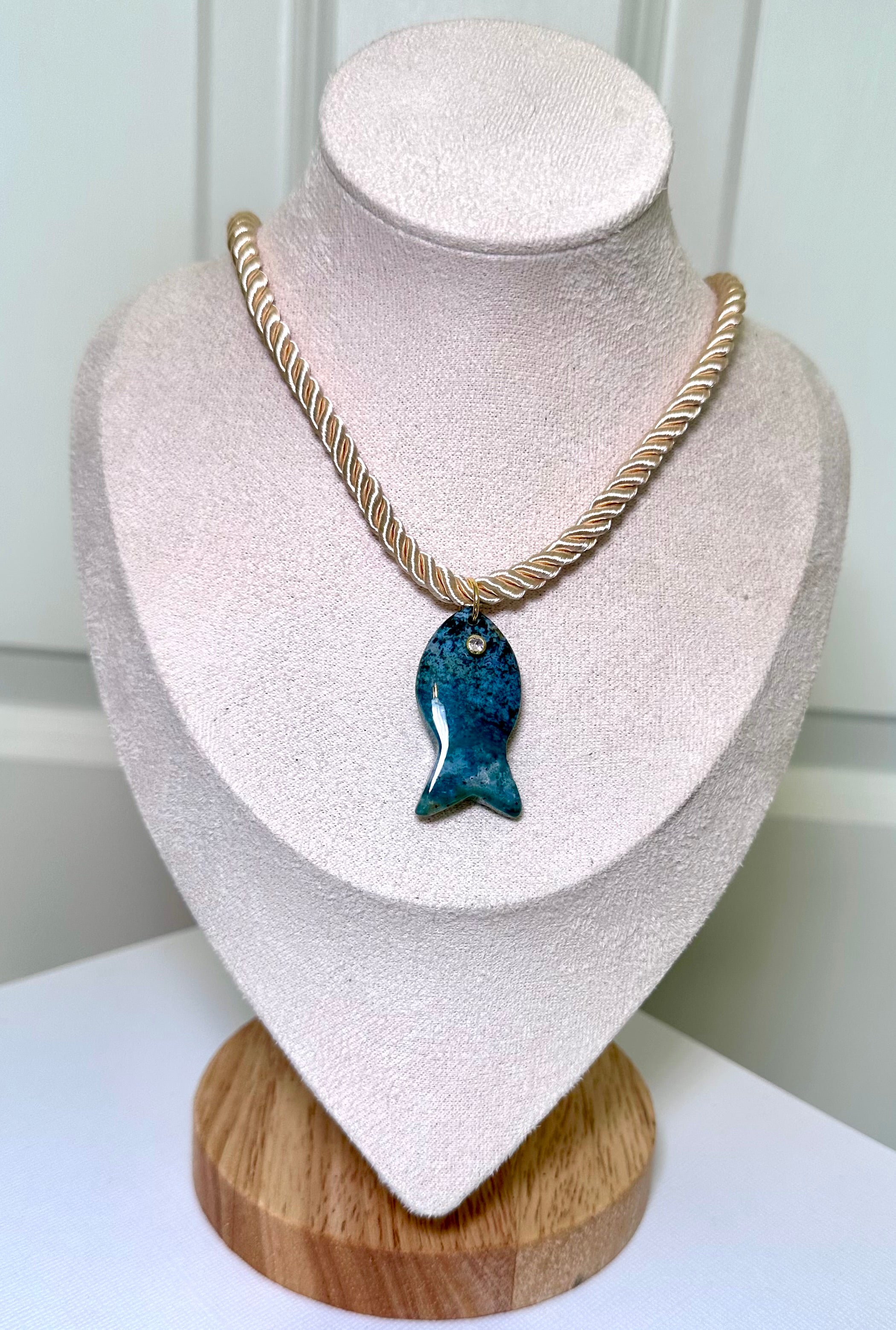 Blue Current Necklace