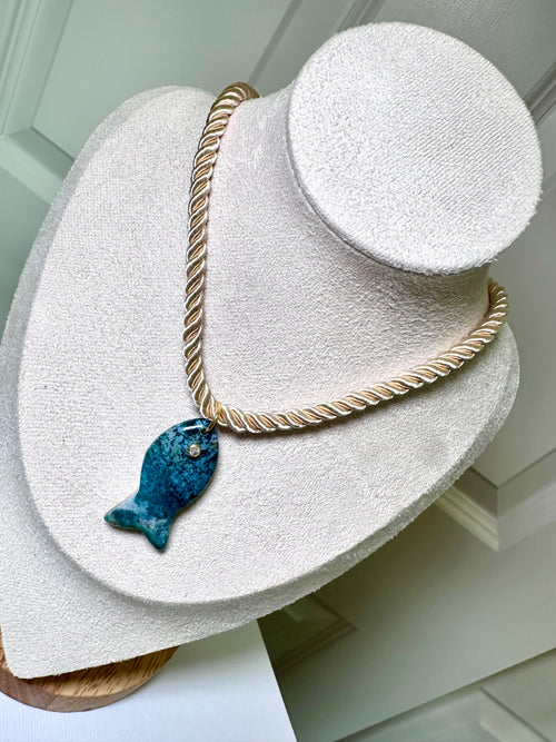 Blue Current Necklace
