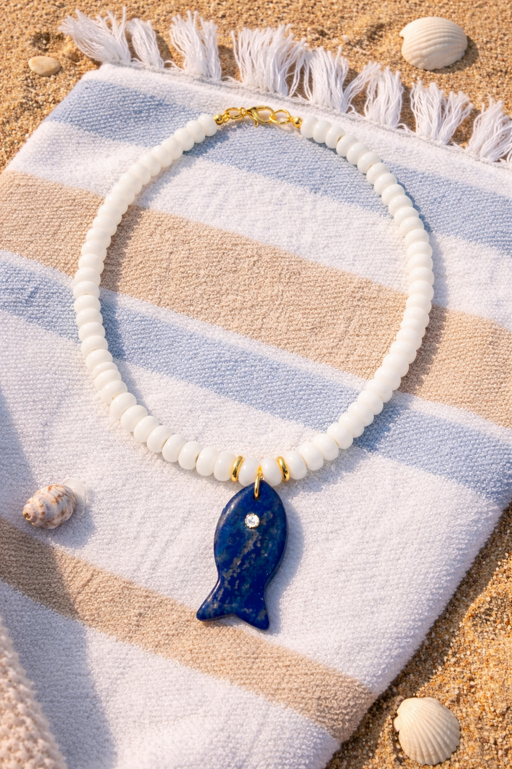 Deep Blue Sea Fish Necklace