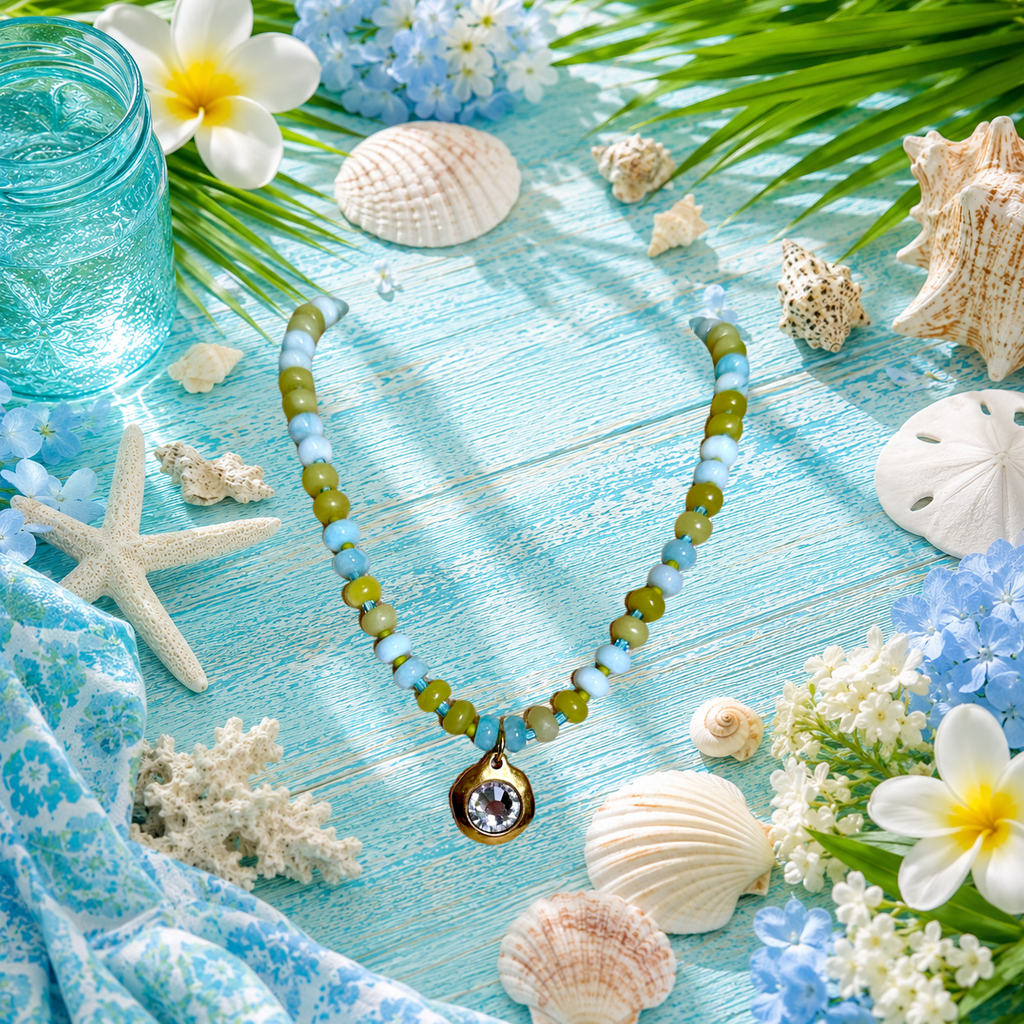 Seafoam Spark Necklace