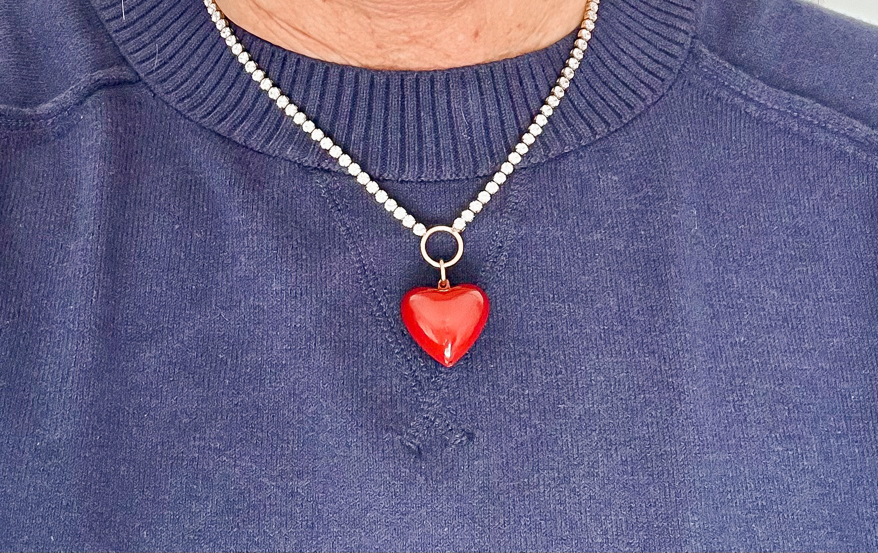 Scarlet Devotion Heart Necklace