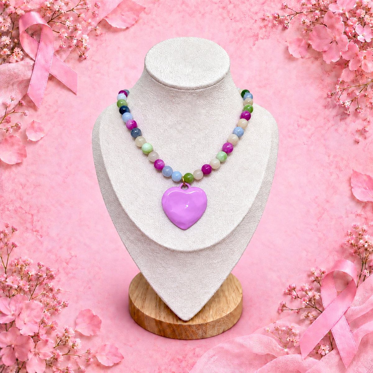 Wildflower Heart Necklace