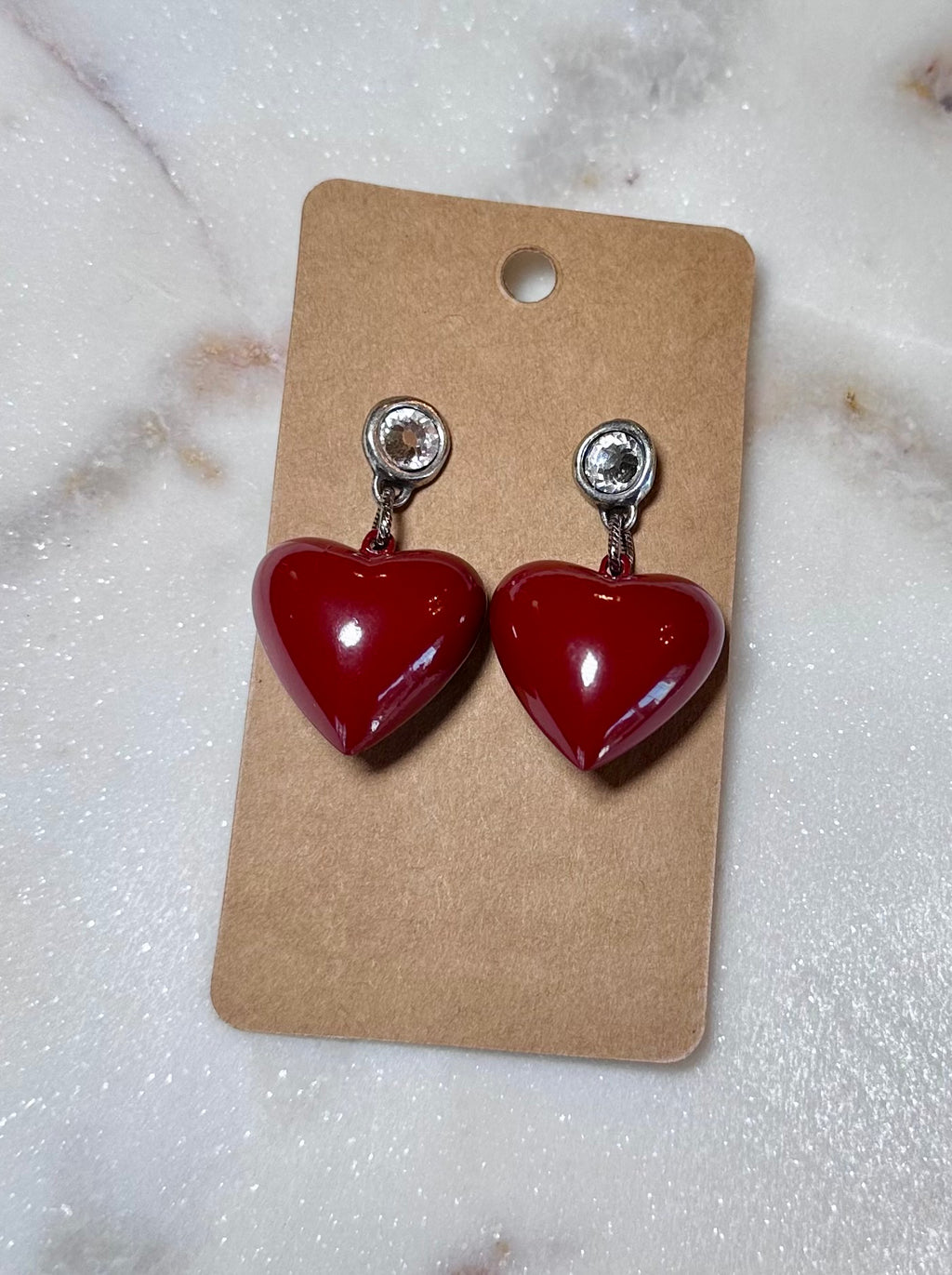 Love Letters Heart Drop Earrings
