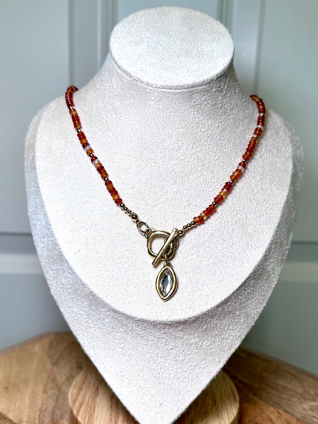 Sunset Ember Toggle Necklace