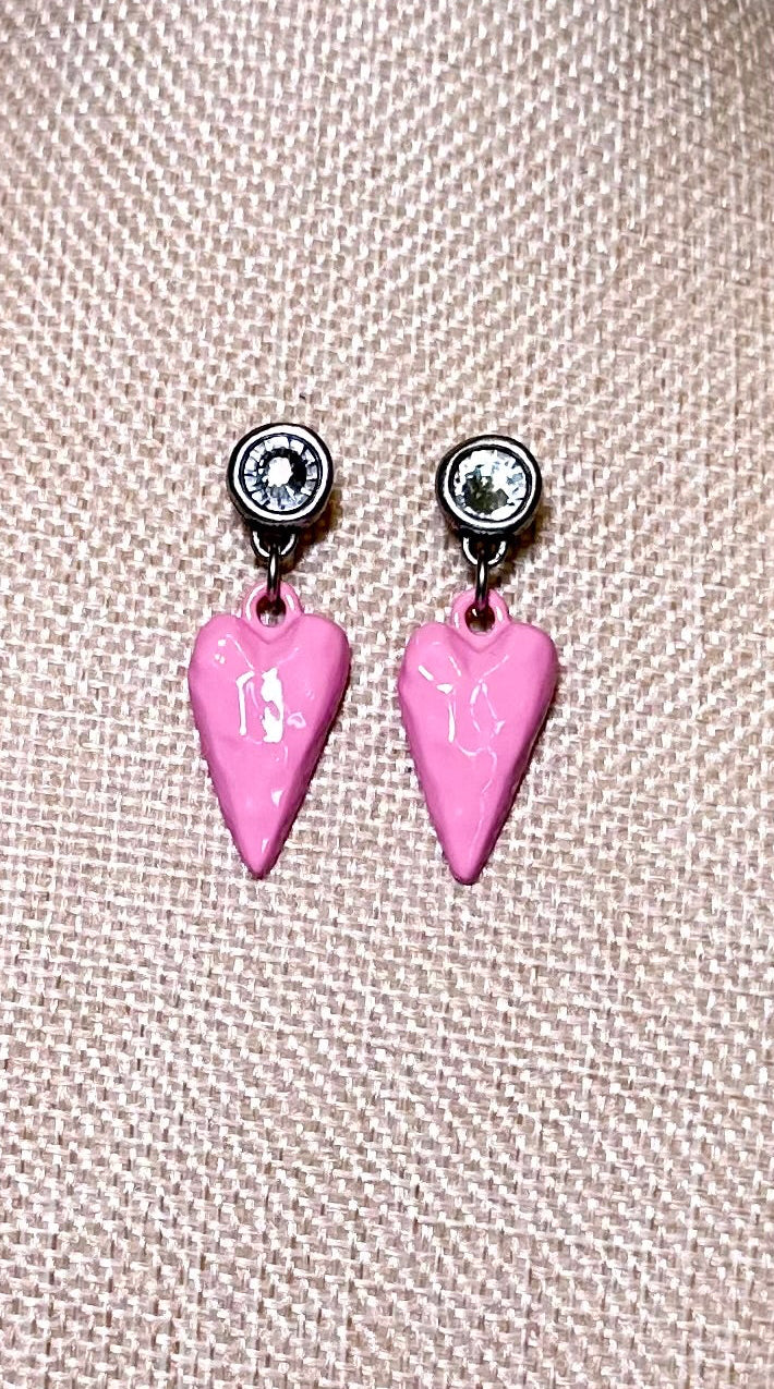 Rose’ Coast Heart Earrings