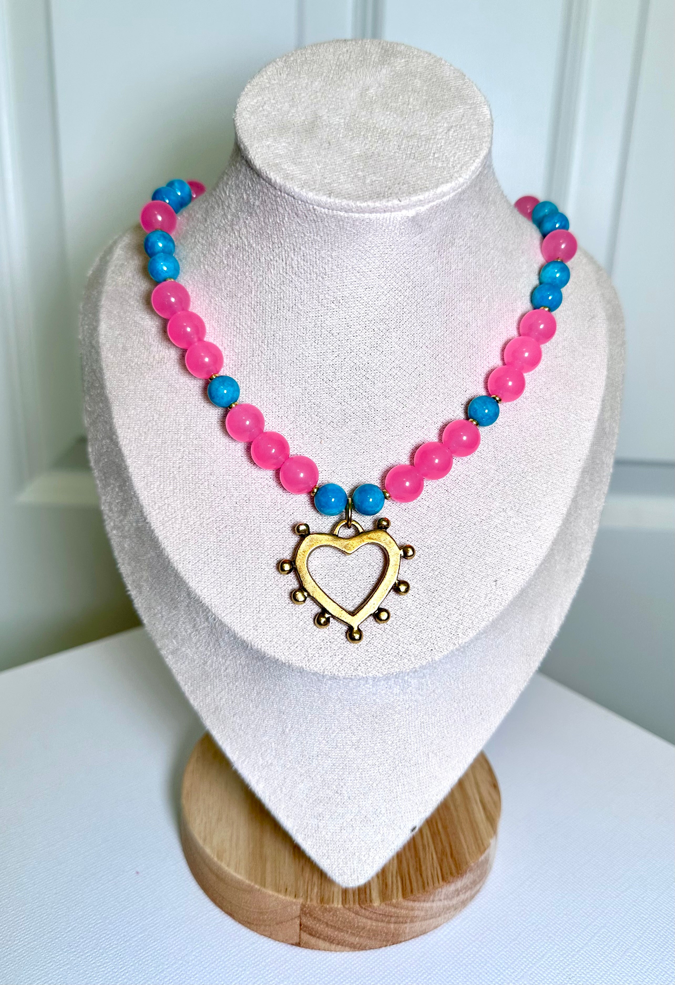 Pink Paradise Heart Necklace