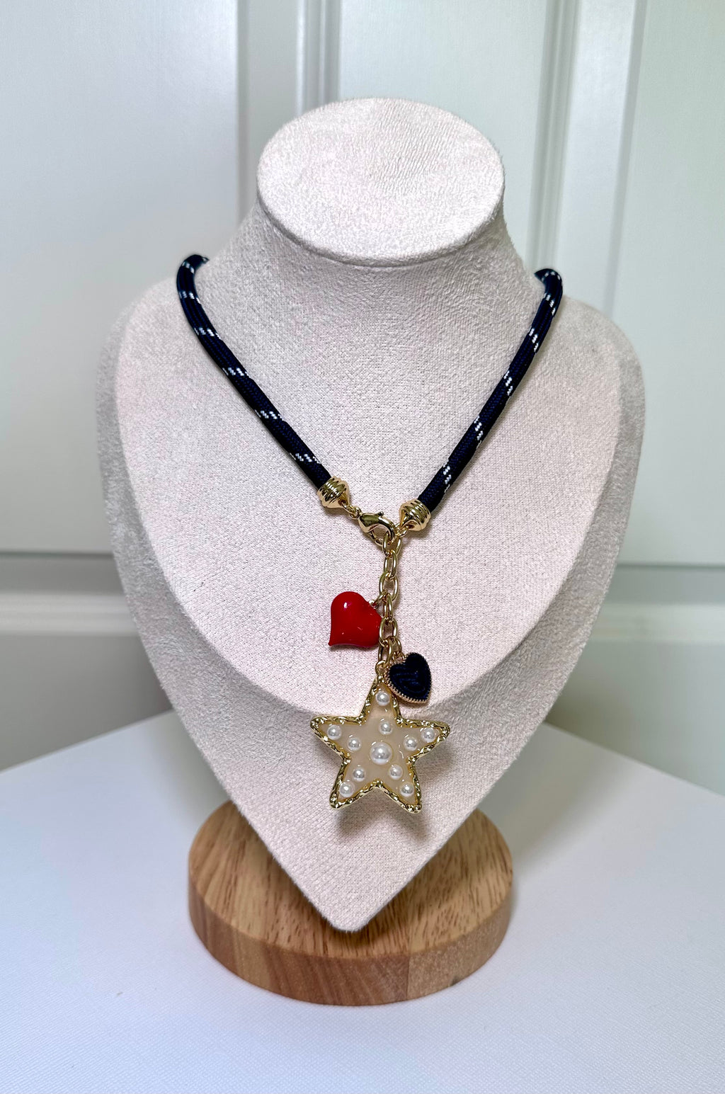Firecracker Pearl Charm Necklace