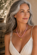 Petal of Faith Cross Necklace