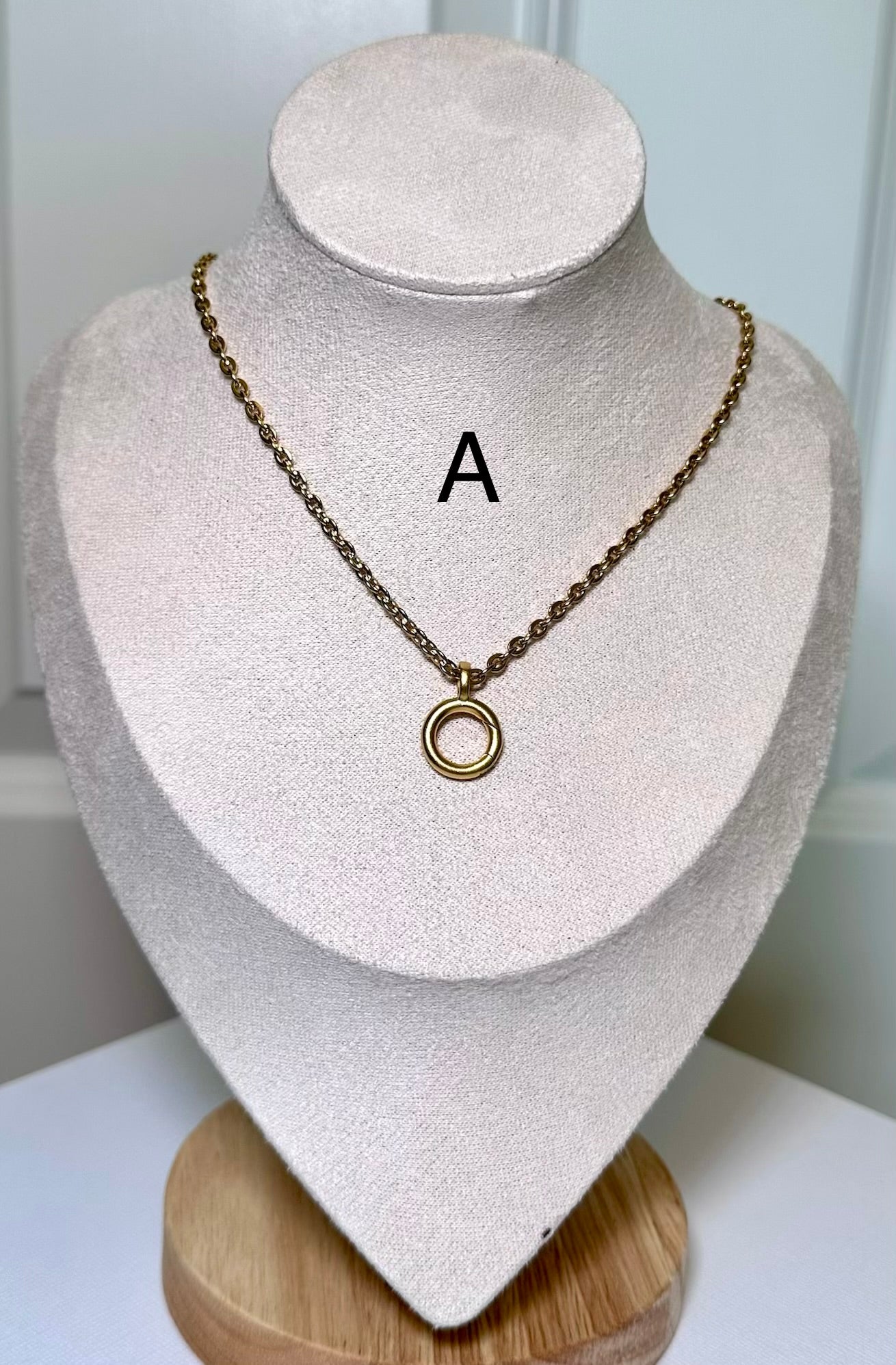 Golden Link Charm Necklace Collection