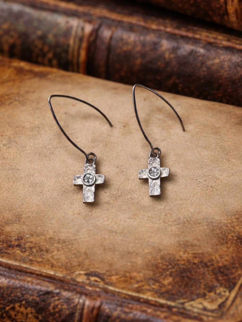 Heirloom Cross Earrings