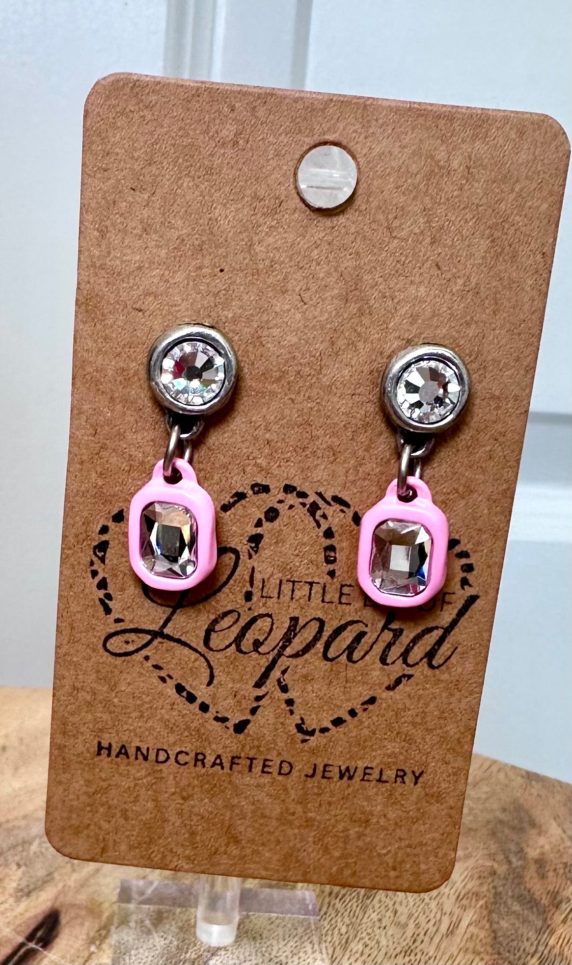 Pink Prism Earrings