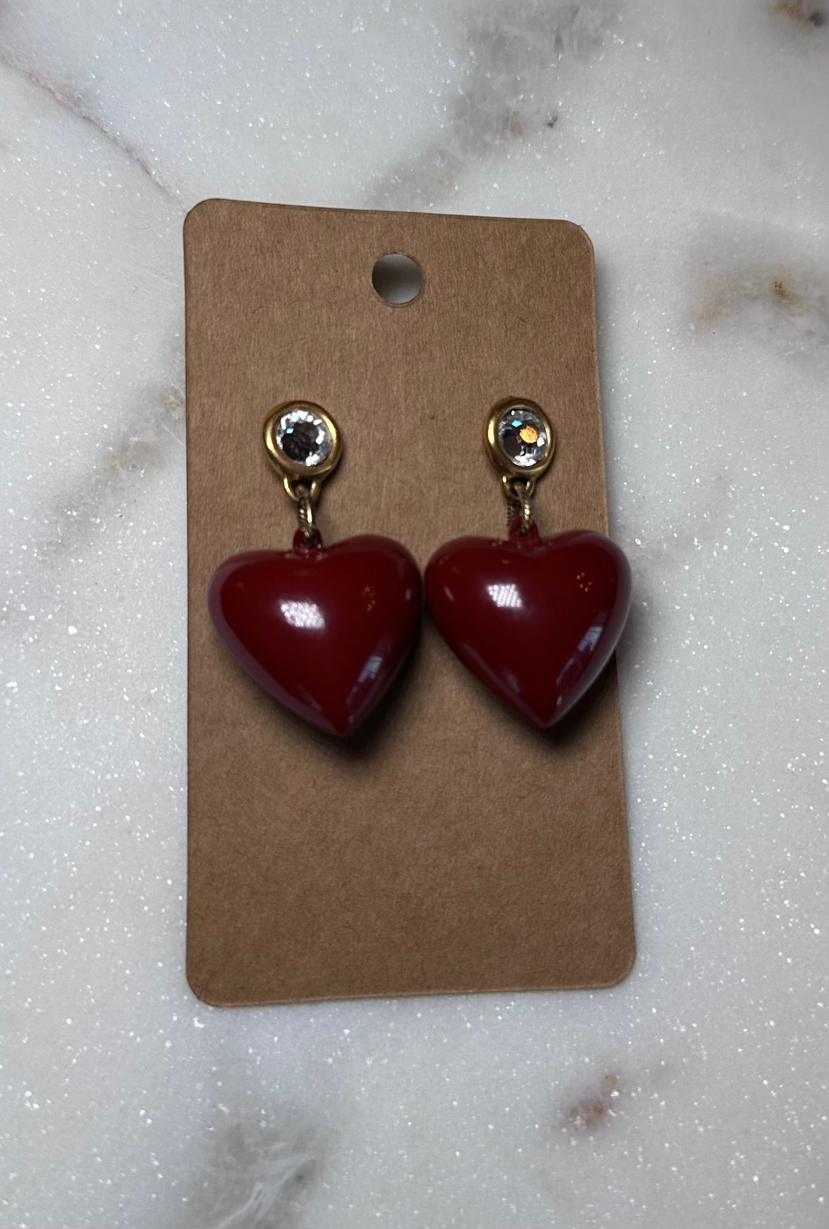Love Letters Heart Drop Earrings