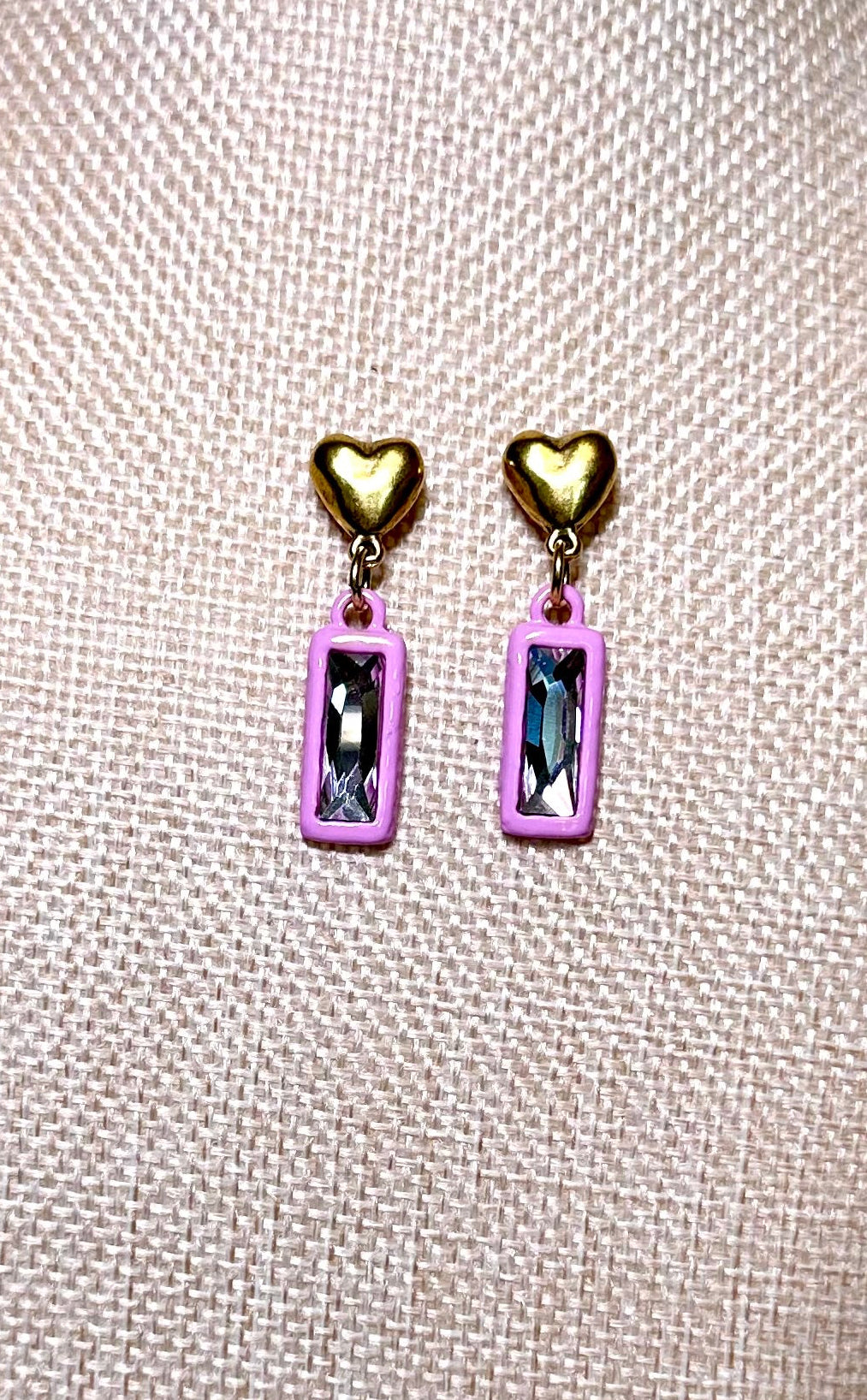 Candy Heart Sparkle Earrings
