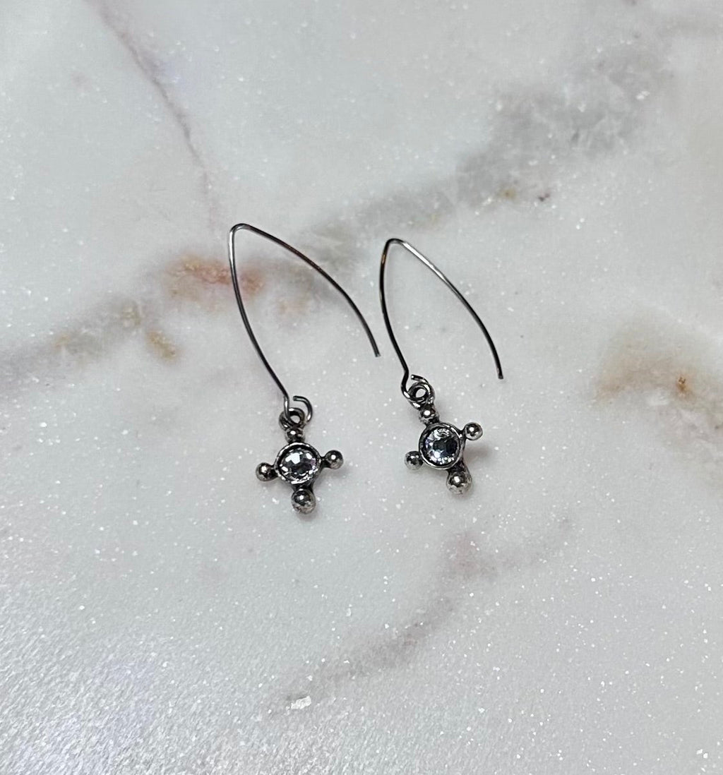 Quiet Faith Cross Earrings