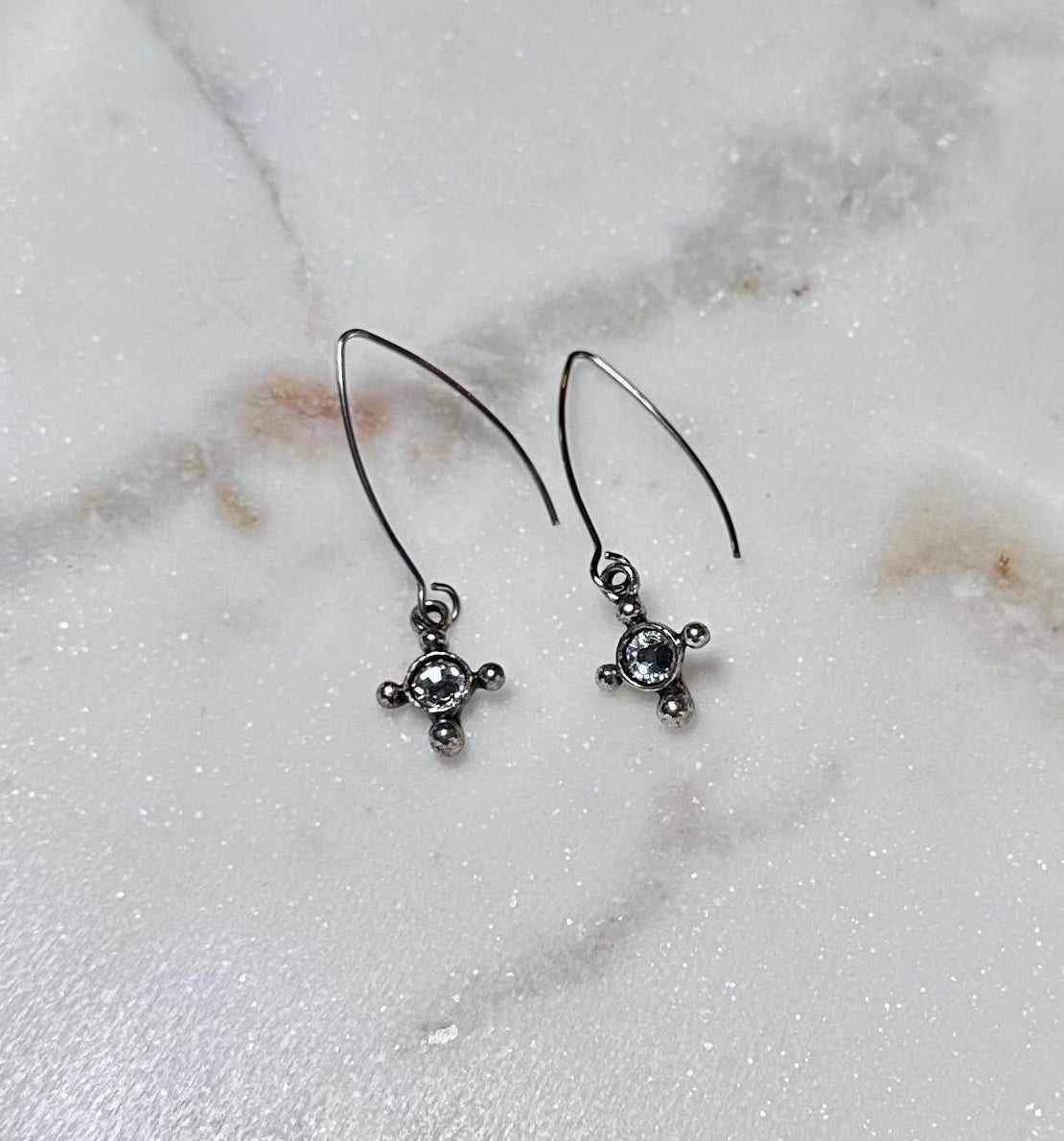 Quiet Faith Cross Earrings