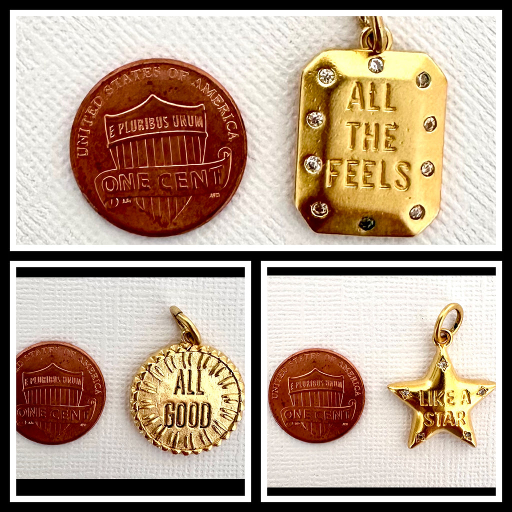 Words to Live By Charms for Necklaces & Bracelets