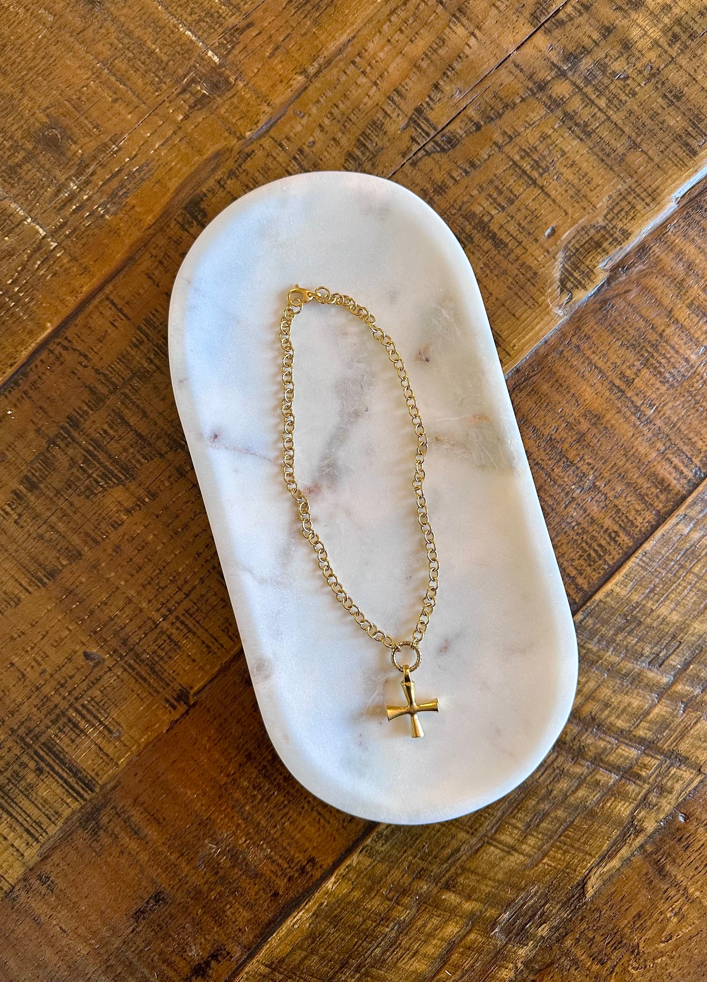 Coastal Faith Cross Necklace
