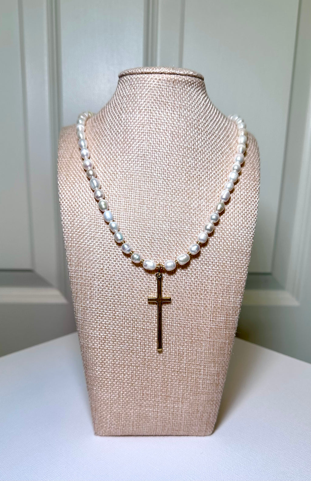 Pearl of Promise Cross Necklace