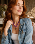 Violet Grace Cross Necklace
