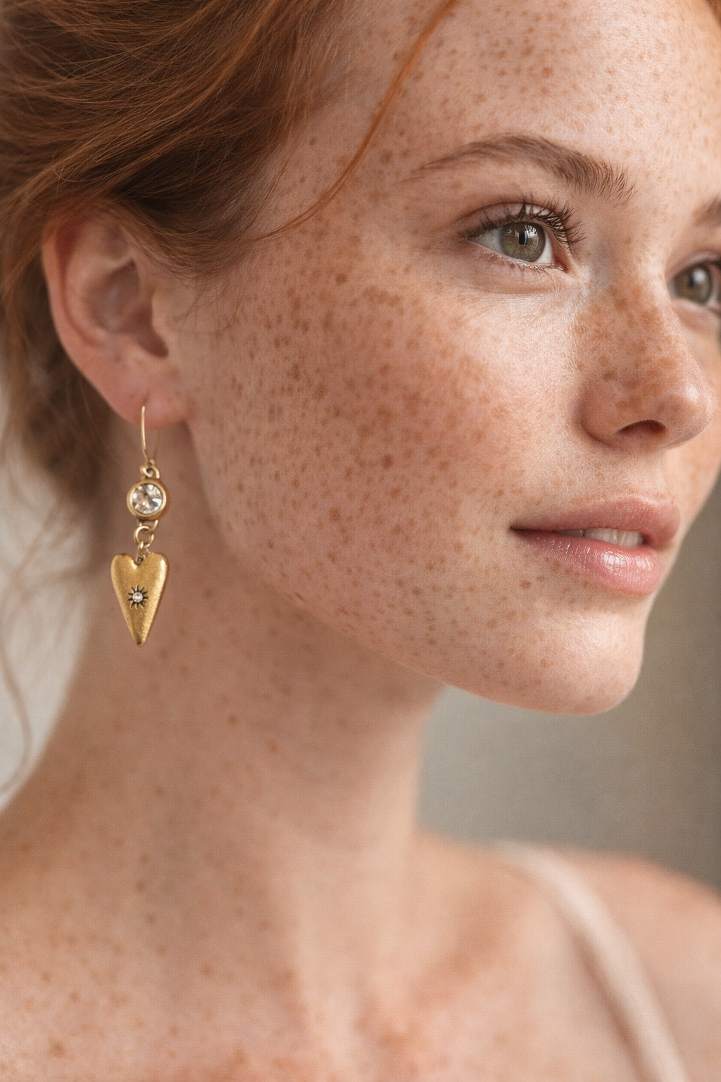 Shine On Heart Drop Earrings