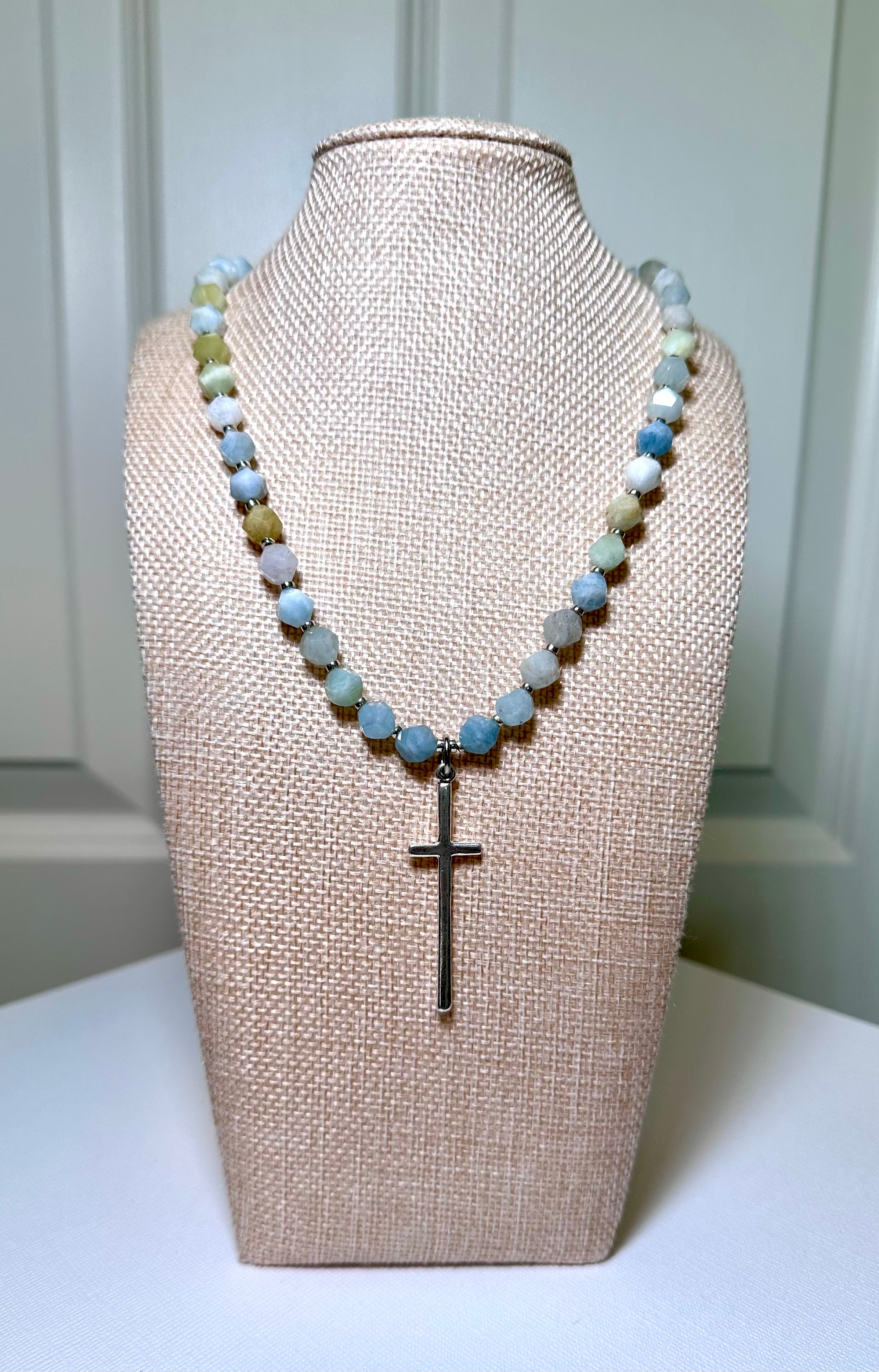 Ocean Grace Cross Necklace - preorder