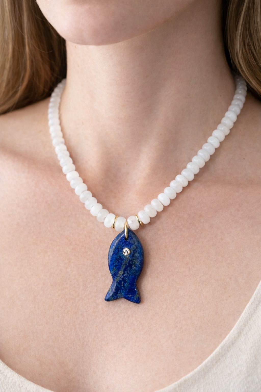 Deep Blue Sea Fish Necklace