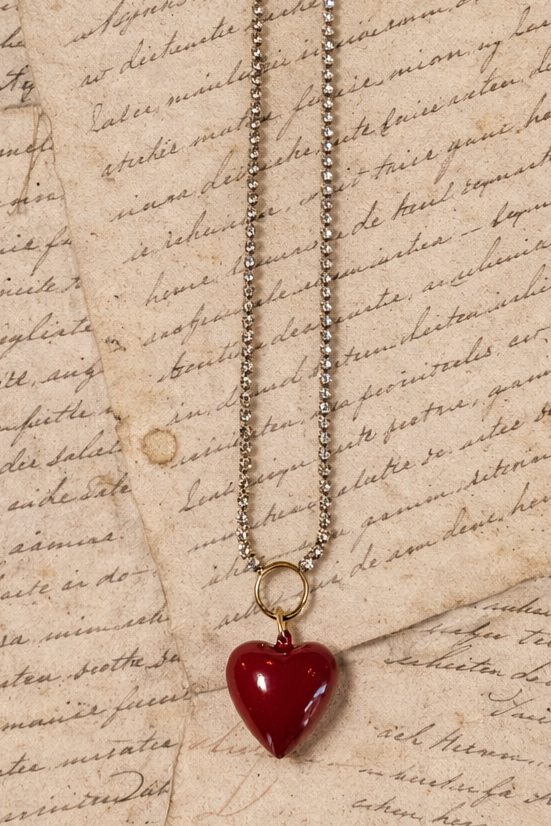 Scarlet Devotion Heart Necklace