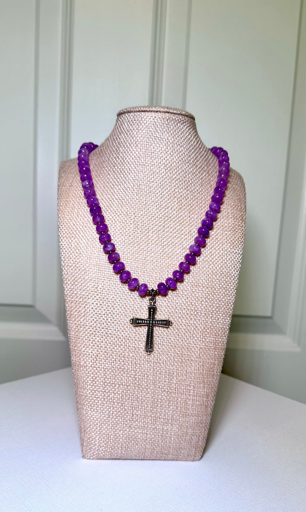 Violet Grace Cross Necklace