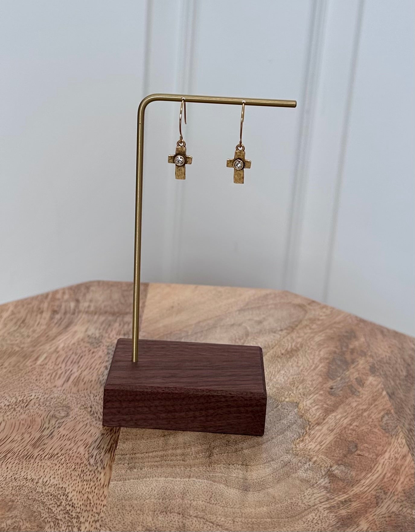 Quiet Grace Cross Earrings