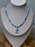 Blue Tide Seahorse Necklace
