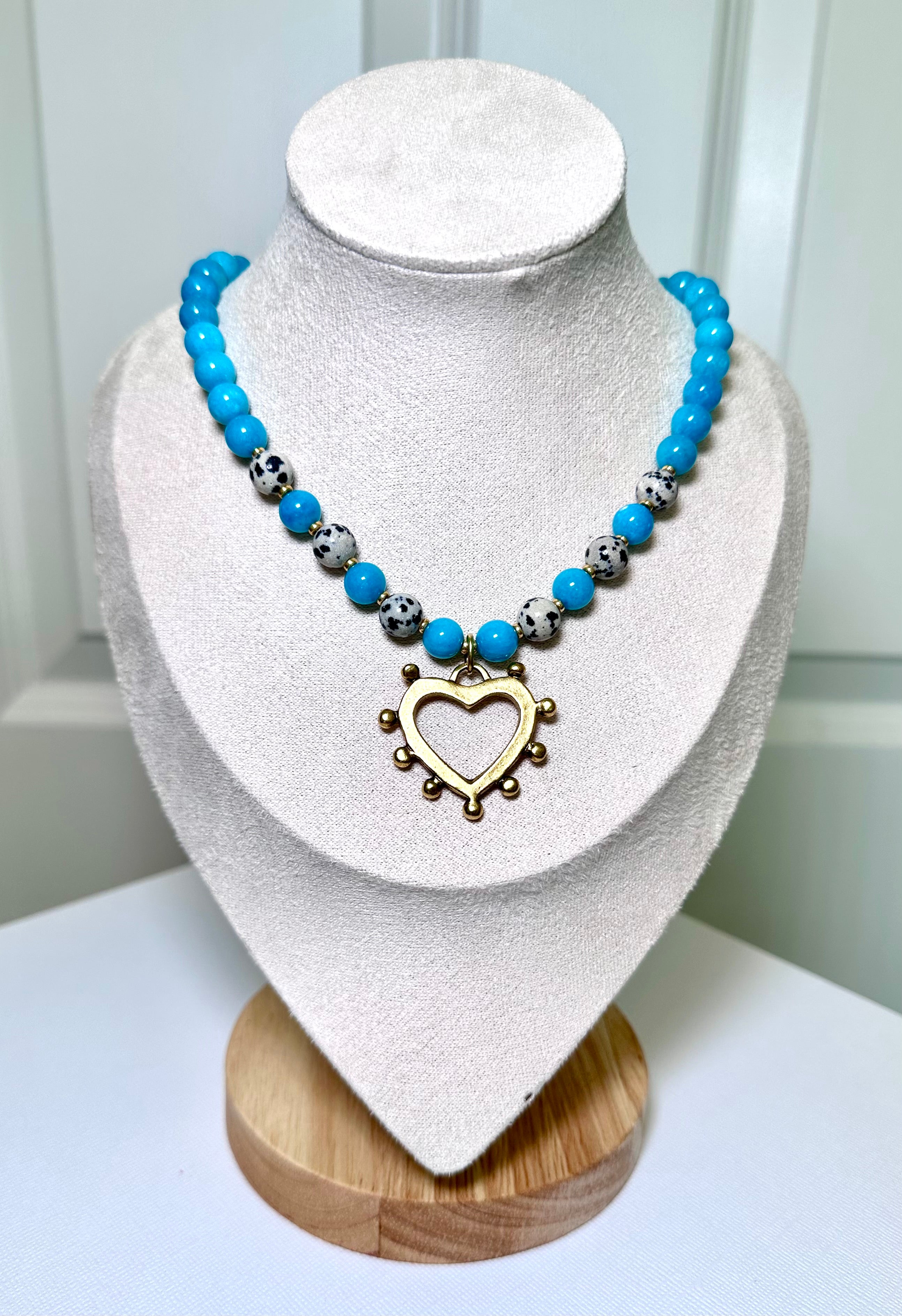 Turquoise Tide Heart Necklace