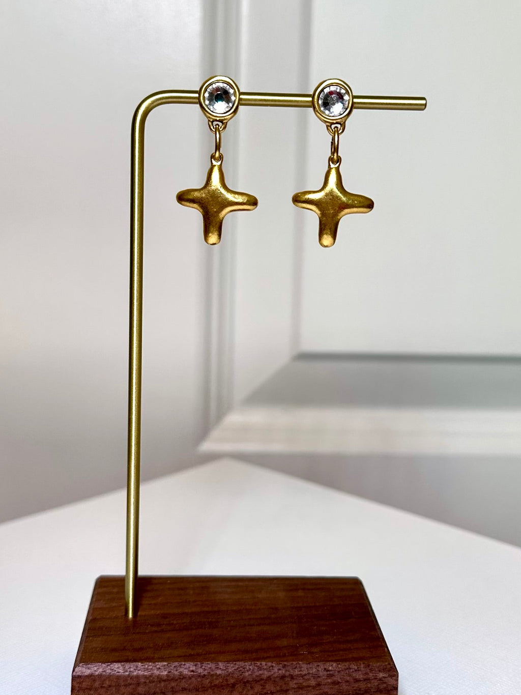 Golden Crossroads Earrings