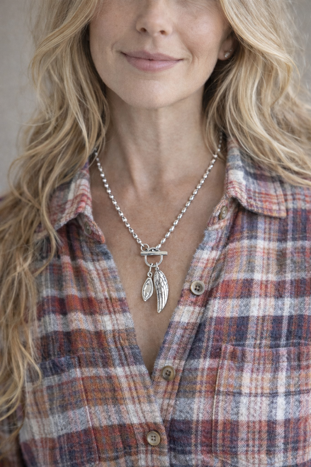 Guardian Angel Toggle Necklace