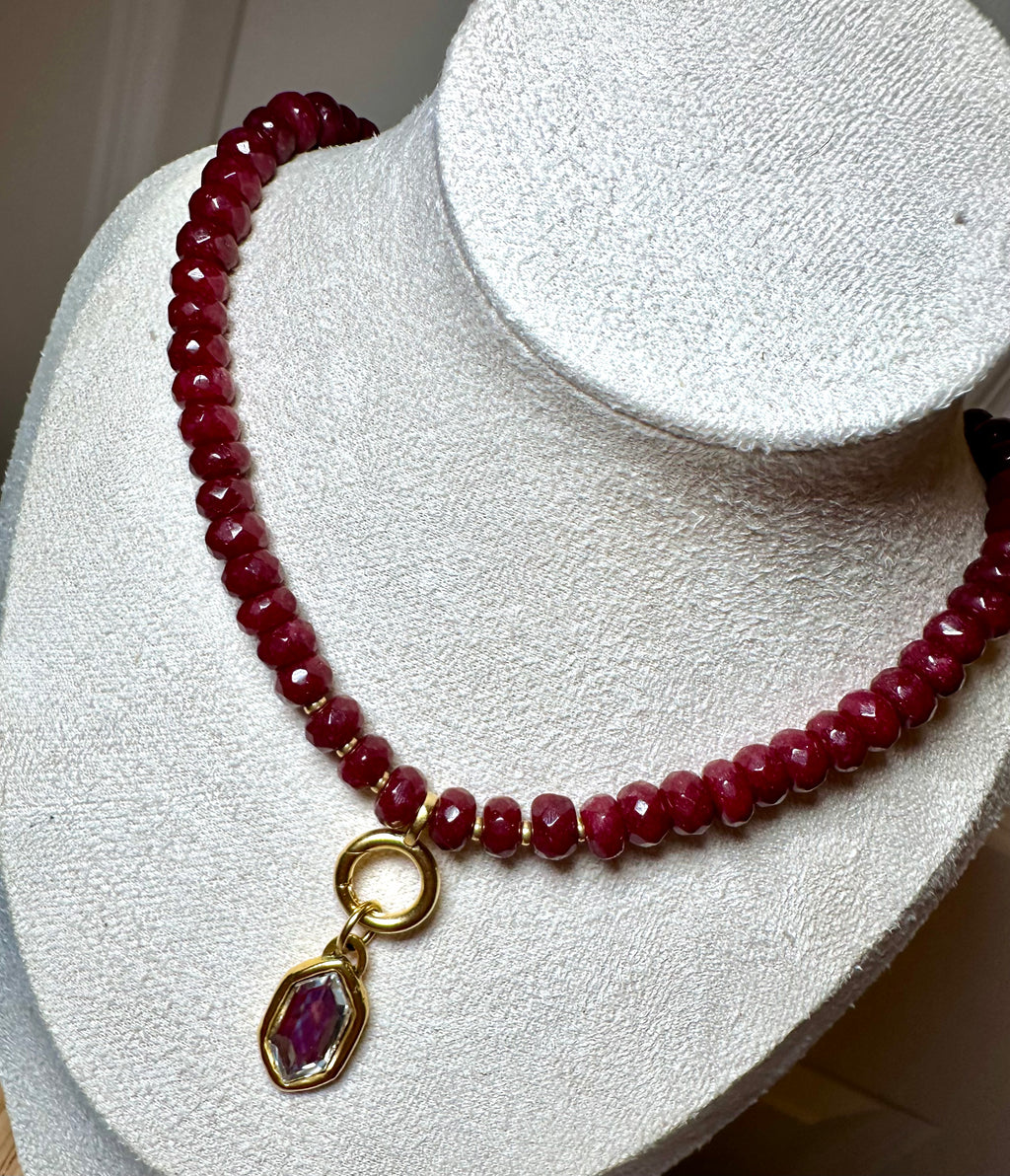 Burgundy Glow Necklace